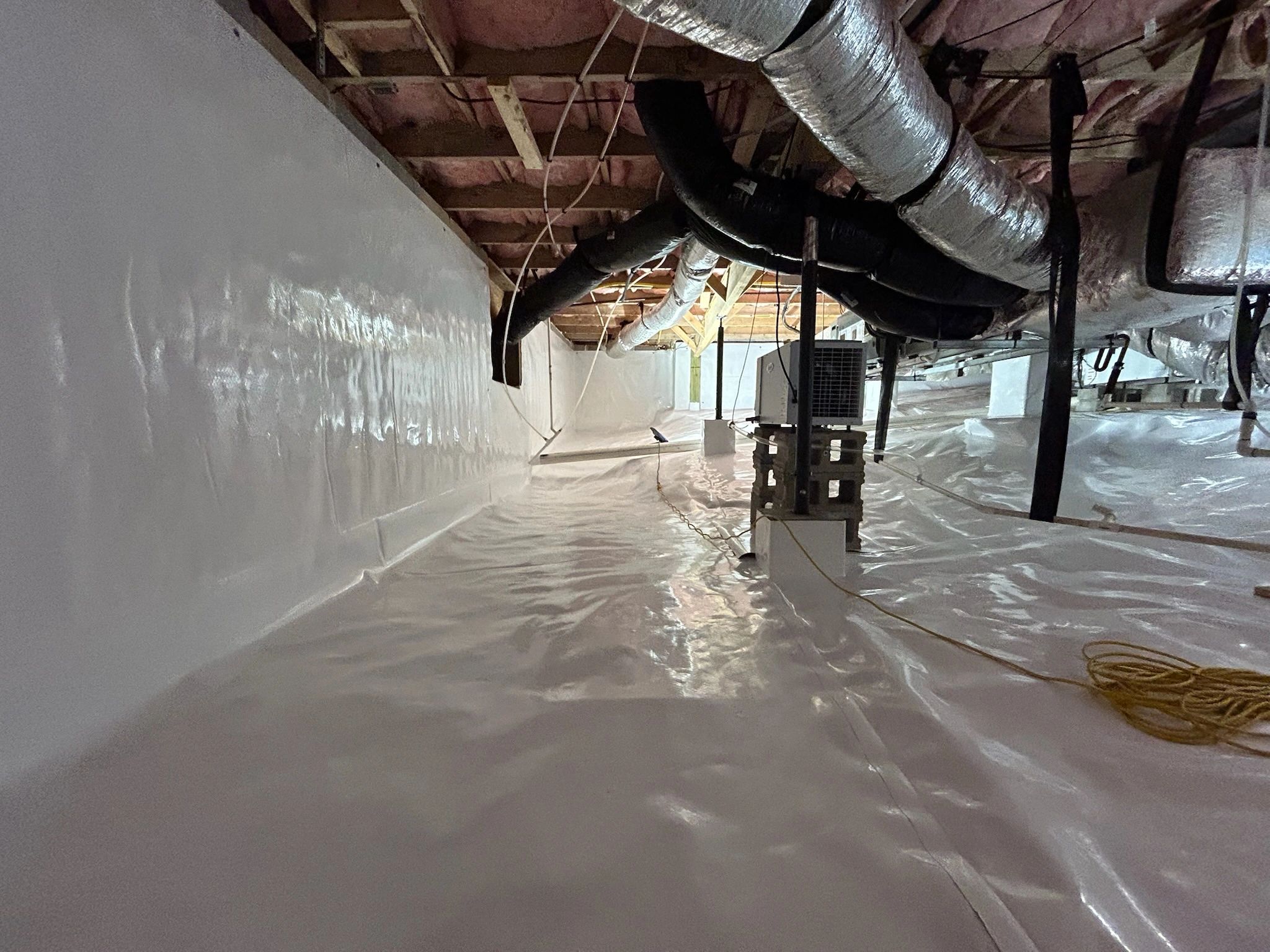 Basement crawl space renovation